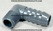 3/4" Hose Barb x 1/2" MPT Male Pipe Thread Elbow SCH 80 PVC