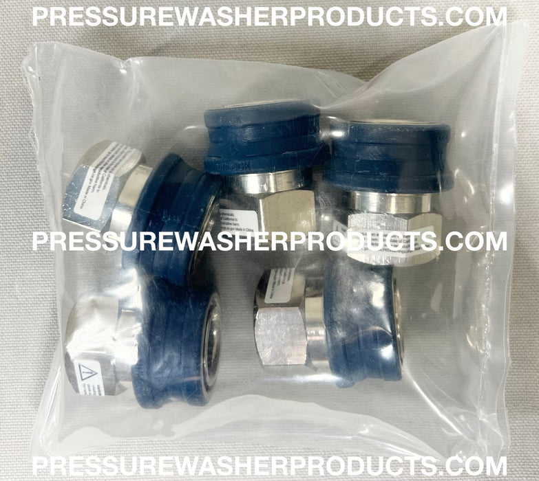 5 PACK 3/8" FPT FEMALE SOCKET INSULATED BLUE COLLAR QUICK CONNECT