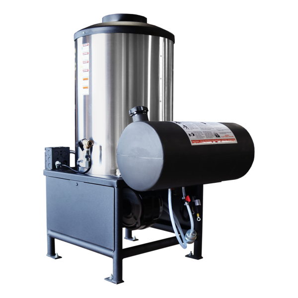 4 - 5 gpm 3500 psi 12 Volt DC Diesel Oil Fired Vertical Hot Box
