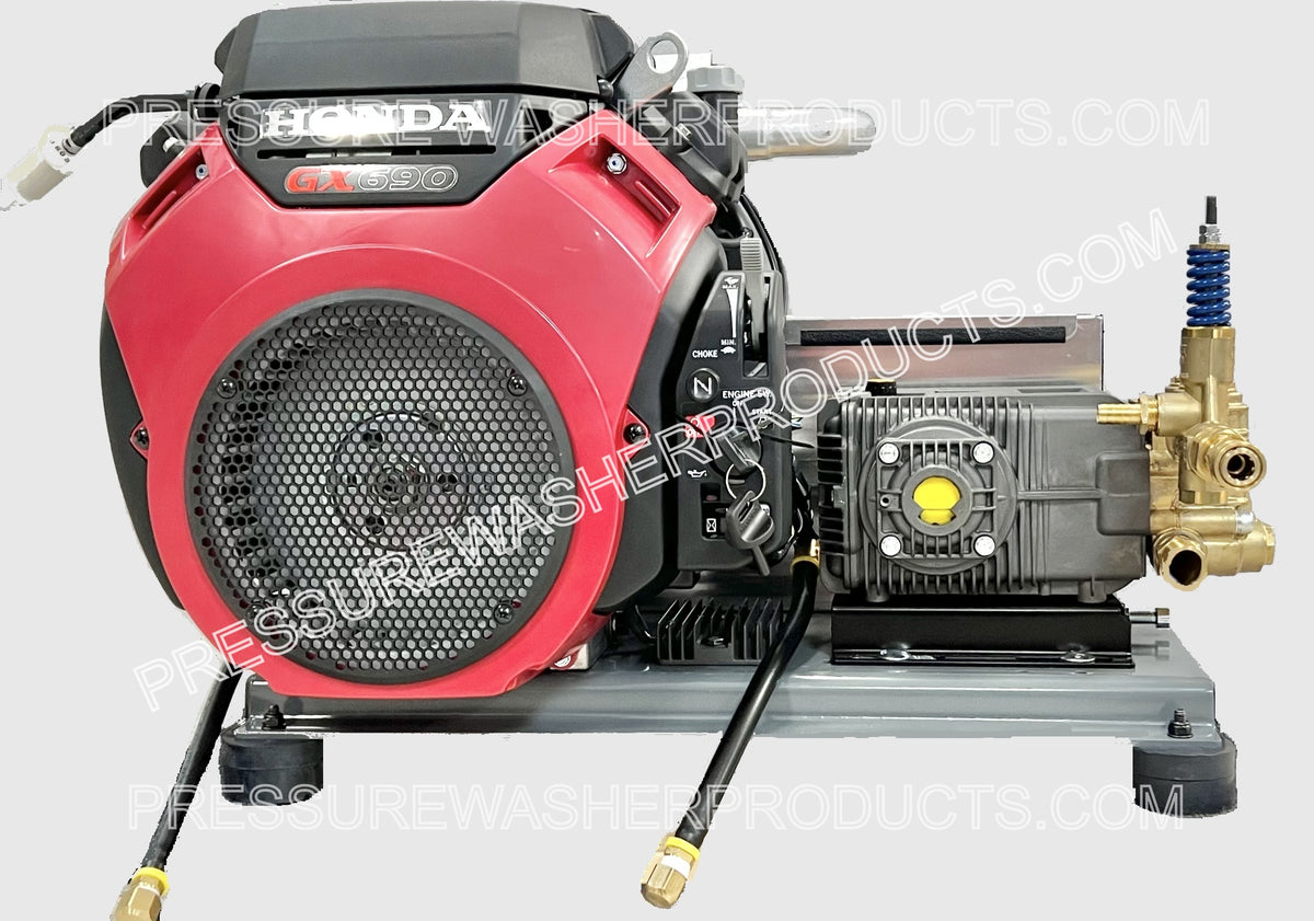 8.5 gpm 4200 psi Skid Cold Pressure Washer Honda Engine AR XW30