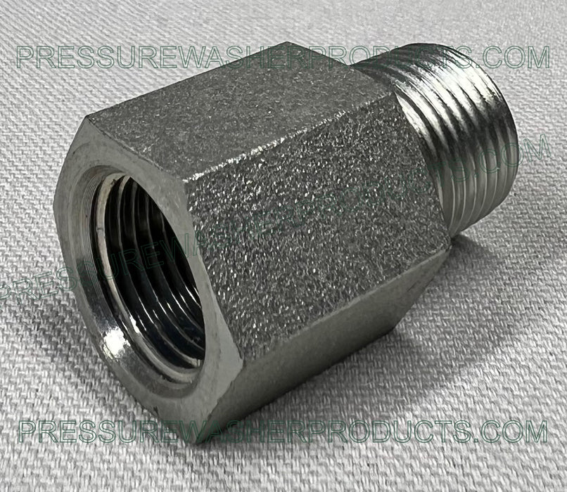 3/8" FPT x 3/8" MPT Male Adapter Steel