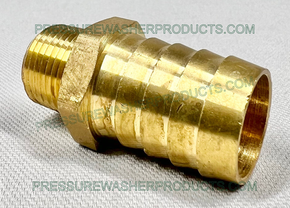 3/4" Hose Barb x 3/8" MPT Male Pipe Thread Brass
