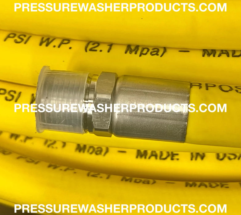Custom Jump Hose from Pump to Reel 5/8" Flex Tech 1/2" MPT SS x 1/2" MPT PVC