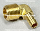 3/8" Hose Barb x 1/2" MPT Elbow Brass (Bypass Return Elbow at the Bulkhead)
