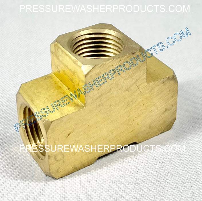 1/2" FPT x 1/2" FPT x 1/2" FPT Brass Tee