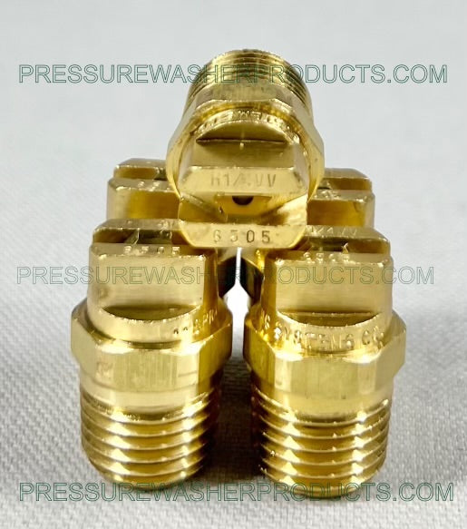 5 Pack Brass 1/4 VeeJet 6505 Sealer Nozzles