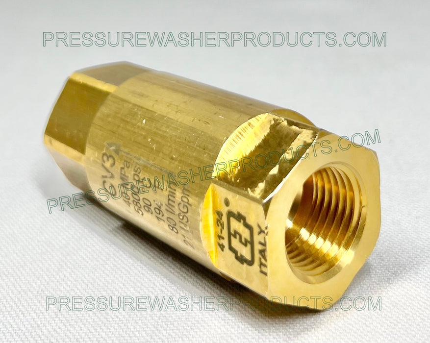 1/2" FPT Check Valve 5800 PSI 194 Degree