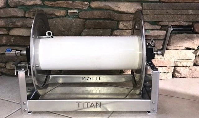 4328H Titan Aluminum 28" Full Frame Hose Reel 1/2” Steel Manifold