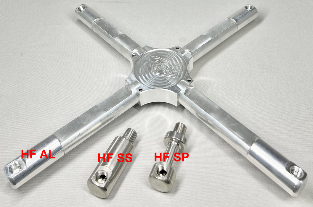 24" Ground Force w/ XFORCE 4 NOZZLE Spray Bar 4 Casters Collapsible Handle Surface Cleaner