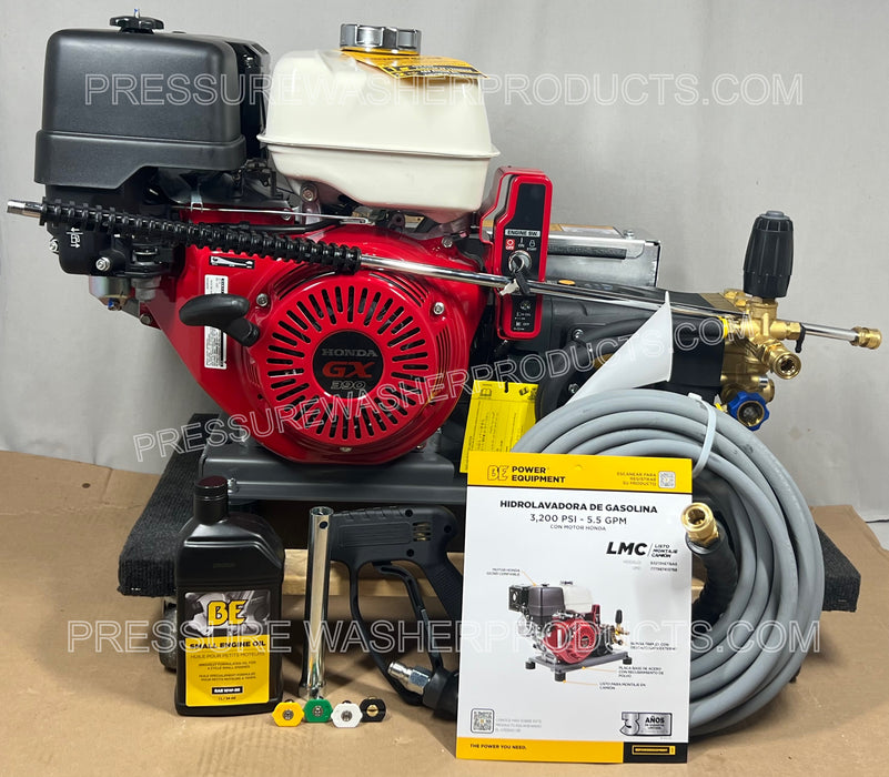 5.5 gpm 3200 psi Pressure Washer KEY START Skid Mounted Cold AR Pump