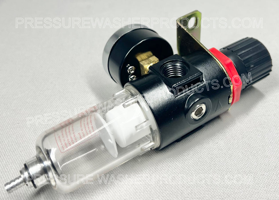 Upgraded 1/4" Filter / Regulator for Air Diaphragm Pumps