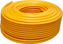 1/2" ID x 100' Spiralite 310 Yellow Ag Hose with 1/2" MPT 316 Stainless Steel Crimped Ends