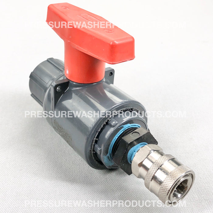 3/4" SCH 80 PVC Ball Valve Chemical Applicator for Softwashing