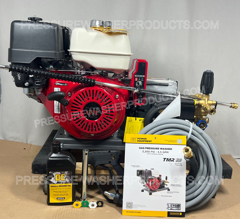 5.5 gpm 3200 psi Pressure Washer KEY START Skid Mounted Cold AR Pump