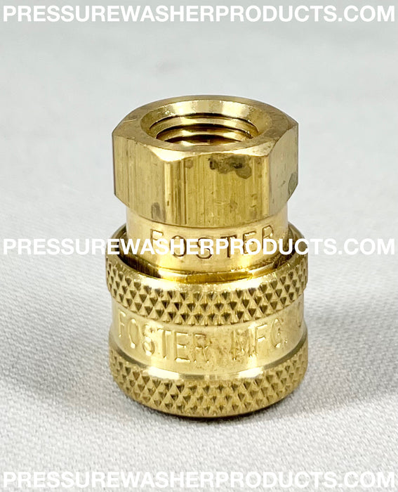 Foster 1/4" FPT Female Socket Brass Quick Connect Coupler