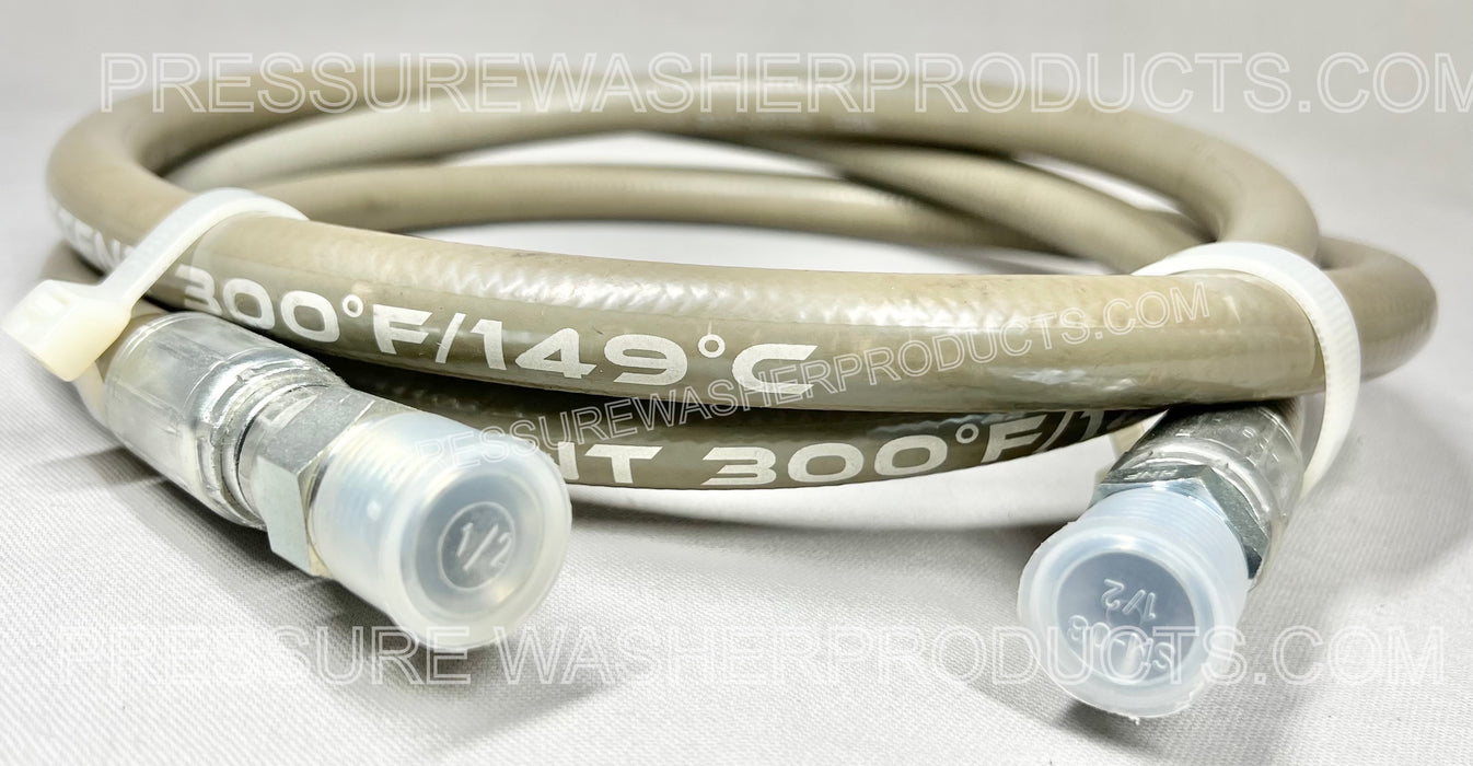 Manguera flexible para hidrolavadora de 1/2" de diámetro interior x 8', 4200 PSI, 1/2" MPT x 1/2" MPT