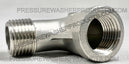 1/2" MPT x 1/2" FPT Stainless Steel Street Sweep Elbow