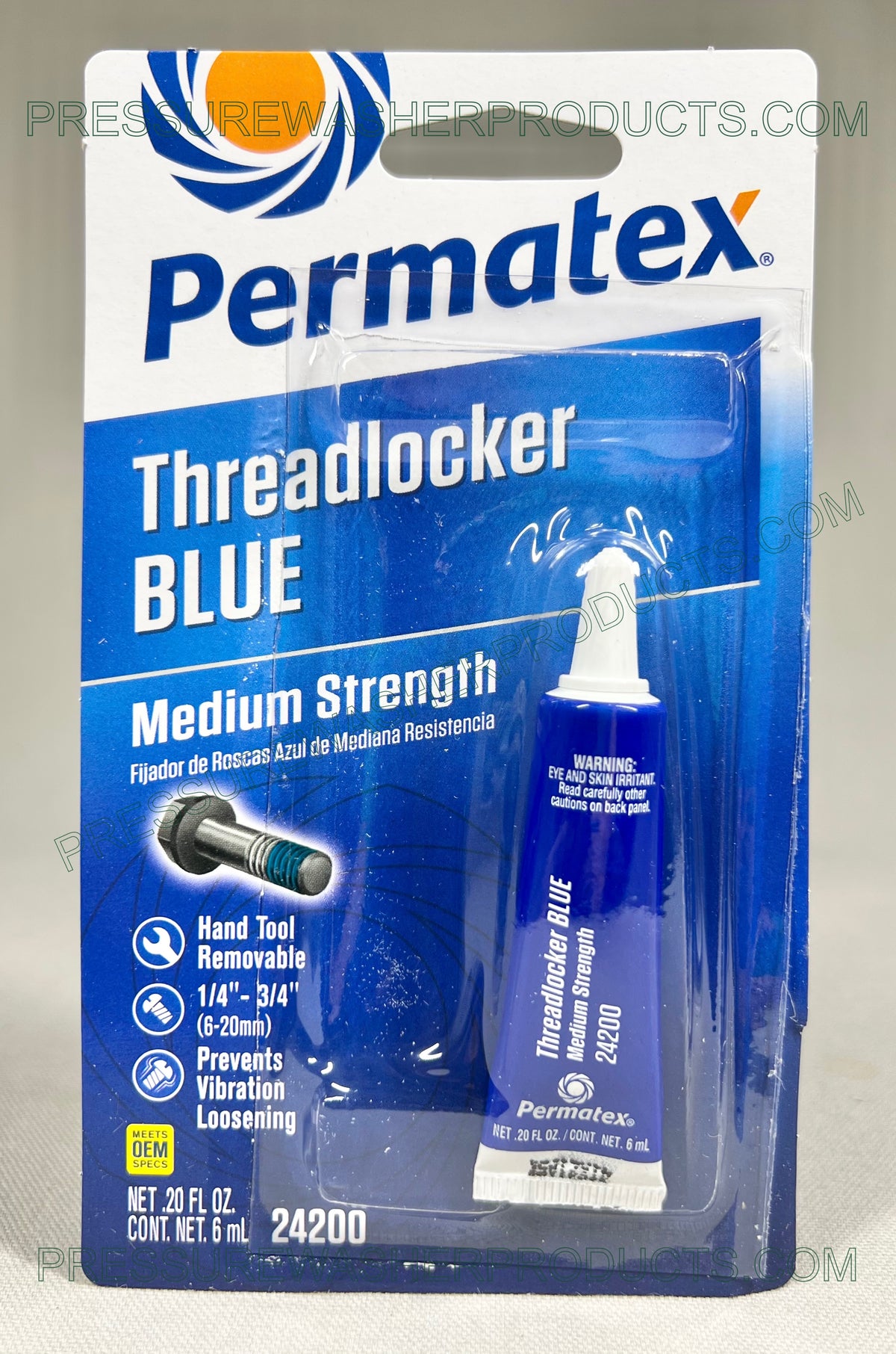 Medium Threadlock Blue Removable Liquid Threadlock 6 mL ...