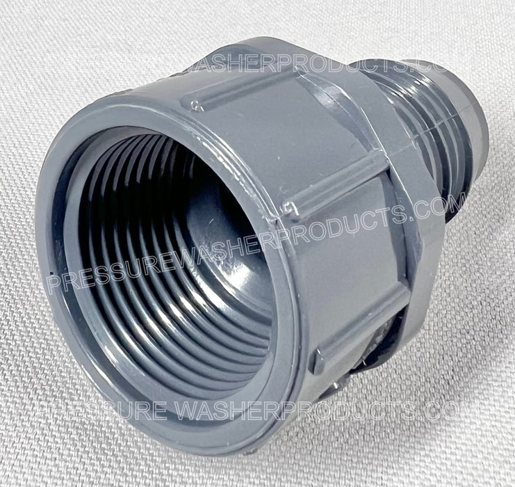 Espiga para manguera de 1" x rosca macho MPT de 1" SCH 80 PVC de alta resistencia 