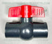 Válvula de bola de PVC FPT SCH 80 de 1/2" 