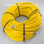 1/2" ID x 200' Yellow Flex Tech RT Softwash Hose 1/2" MPT 316 Stainless Steel Crimped On Ends