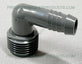 1/2" Hose Barb x 3/4" MPT Male Pipe Thread Elbow SCH 80 PVC