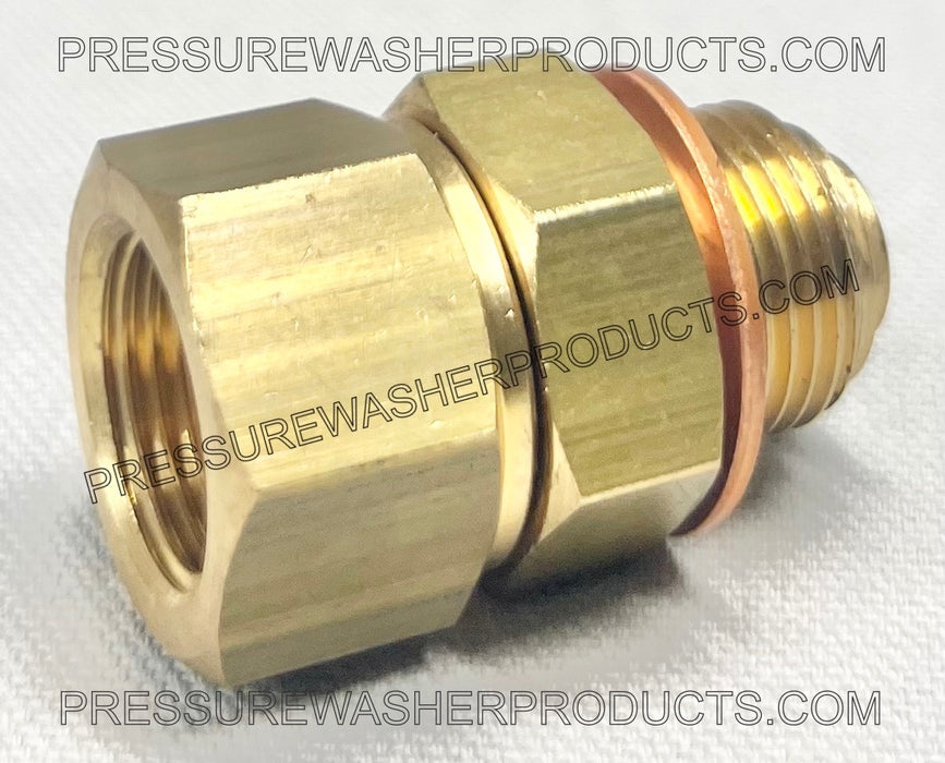 3/8" MPT x 3/8" FPT Brass Swivel 3000 PSI 302F