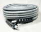 3/8" ID x 100’ 4000 psi WRAPPED Cover Grey Non-Marking Hose R1 One Wire