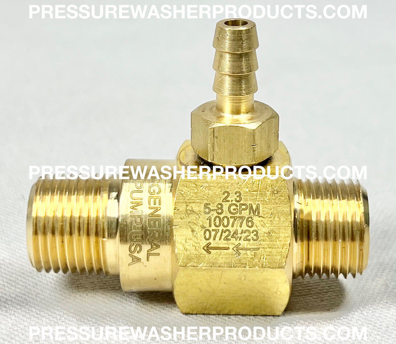 GENERAL PUMP FIXED CHEMICAL INJECTOR 2.3mm HI-DRAW (100776 ...