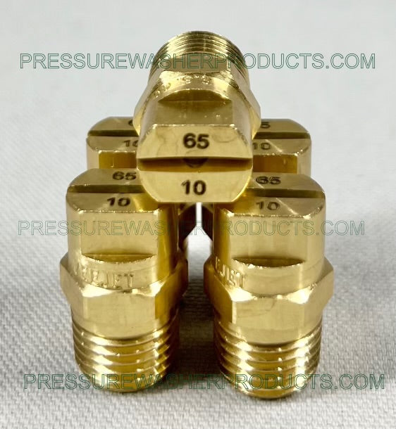 6510 Sealer Nozzles:  5 Pack Brass 1/4 VeeJet