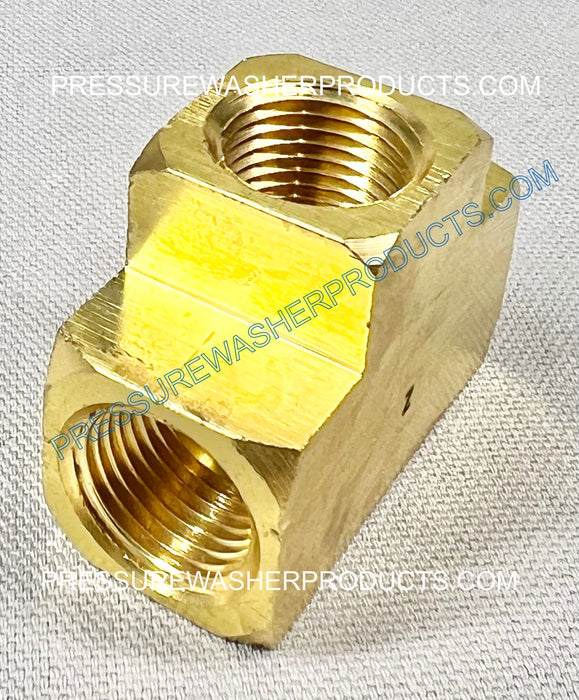 BRASS TEE 3/8" LOW PRESSURE USE