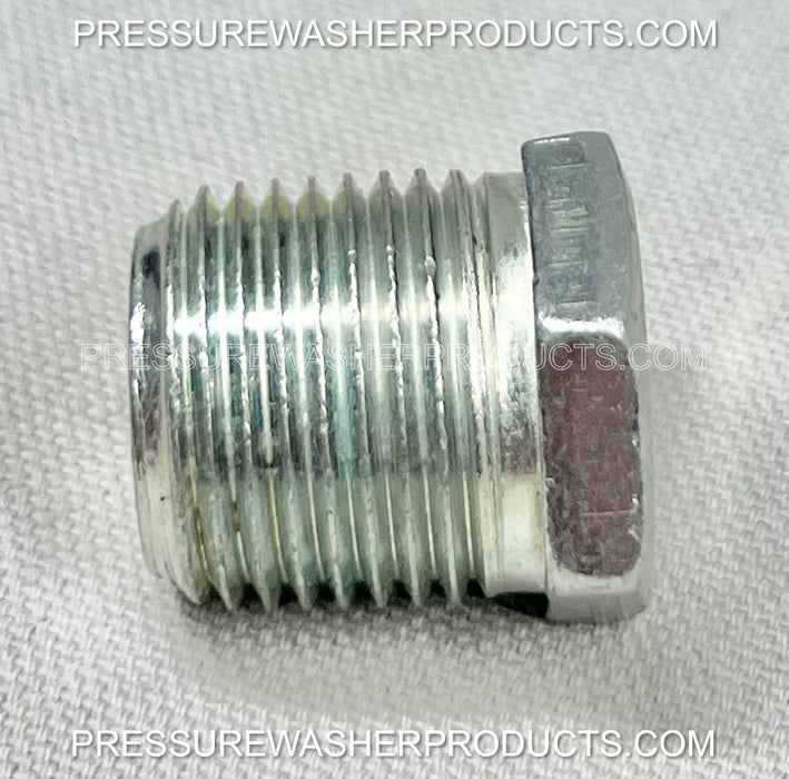 STEEL HEX HEAD PLUG 1/2" MPT, 5000 PSI