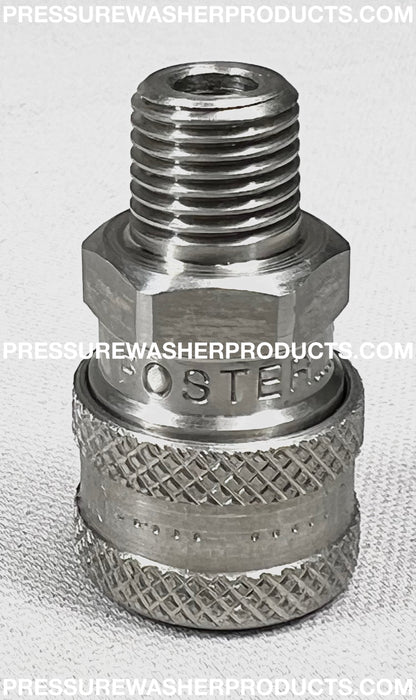 Foster 1/4" MPT Male Socket Stainless Steel Quick Connect Coupler