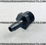 1/4 Hose Barb x 1/2" MPT for Chemical Injector Slotted Filter Black Polypropylene