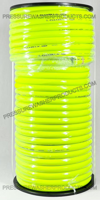 5/8" ID x 250' Flexzilla Pro Water Chemical Softwash Hose 1/2" MPT 316 Stainless Steel Crimped Ends