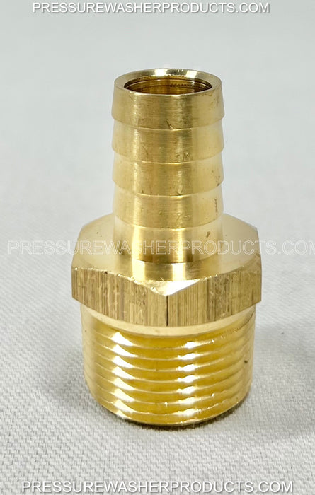 5/8" Hose Barb X 3/4" MPT Male Pipe Thread Brass