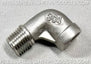 1/4" MPT x 1/4” FPT Street Elbow 304 Stainless Steel 150 LB Maximum