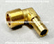 3/8" Hose Barb x 3/8" MPT Elbow Brass