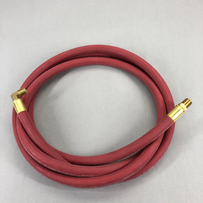 3/8" ID x 15' Flexible Rubber Air Hose 300 psi 1/4" MPT x 1/4" MPT