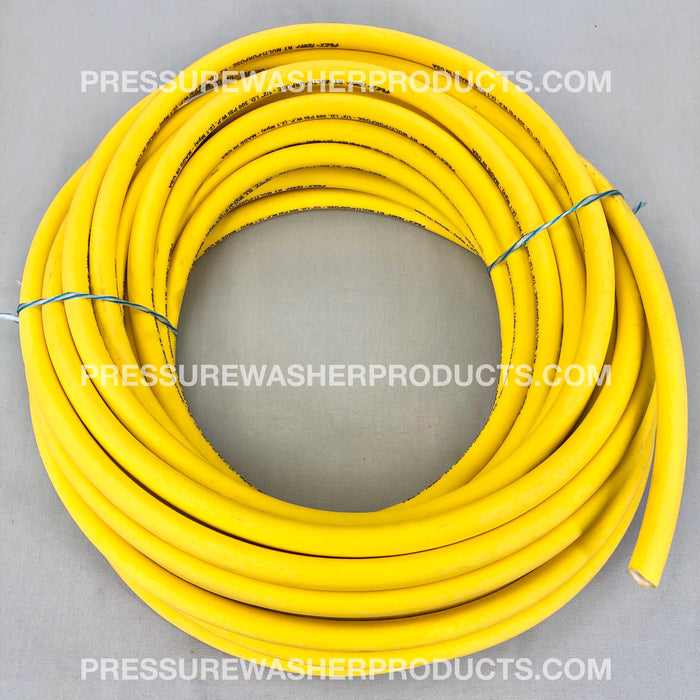 1/2" ID x 200' Yellow Flex Tech RT Softwash Chemical Hose (No Crimped Ends)