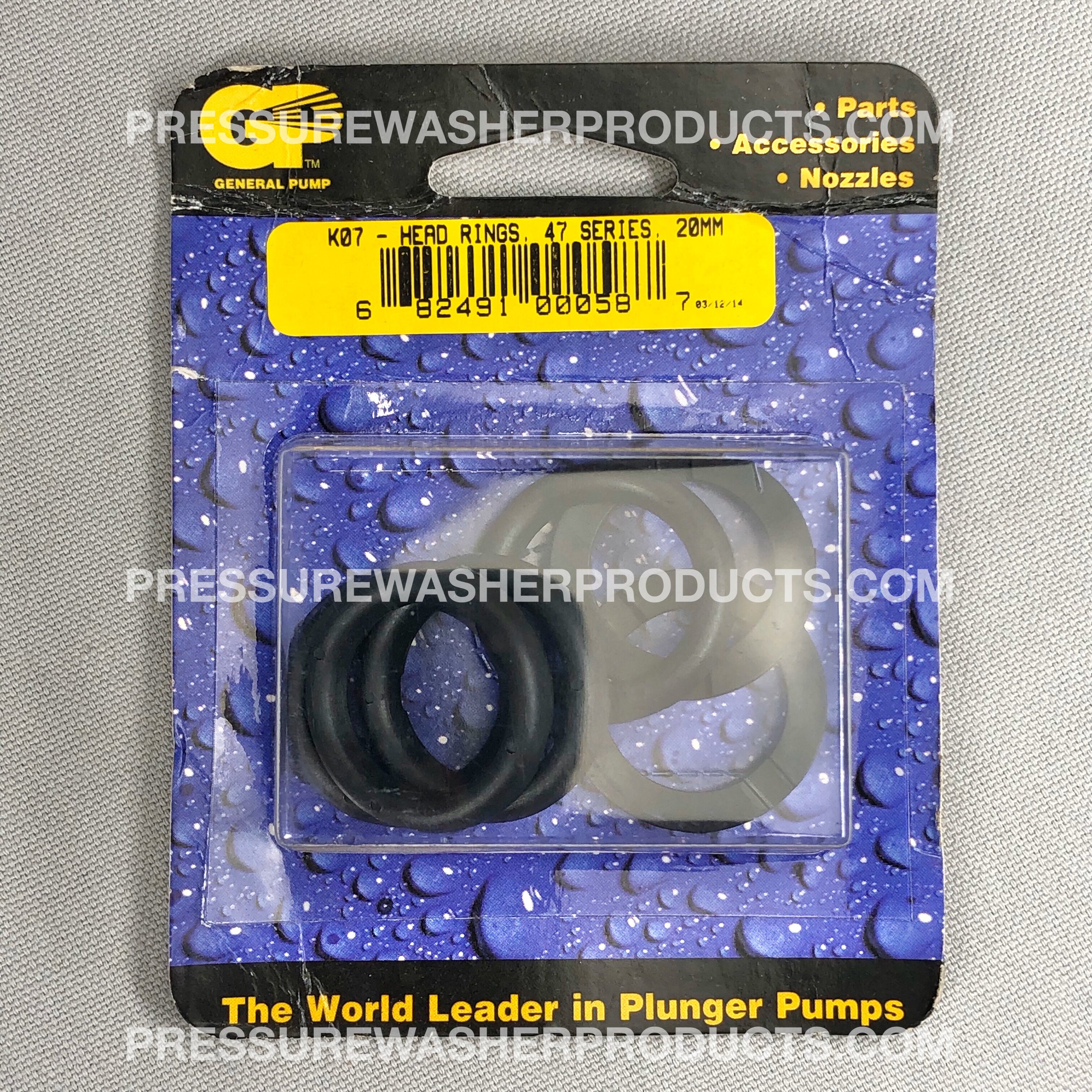 GENERAL PUMP KIT 07 HEADRINGS, INTERPUMP KIT 7 — PressureWasherProducts