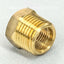 1/2" MPT x 1/4" FPT Brass Reducing Hex Bushing Low Pressure Use