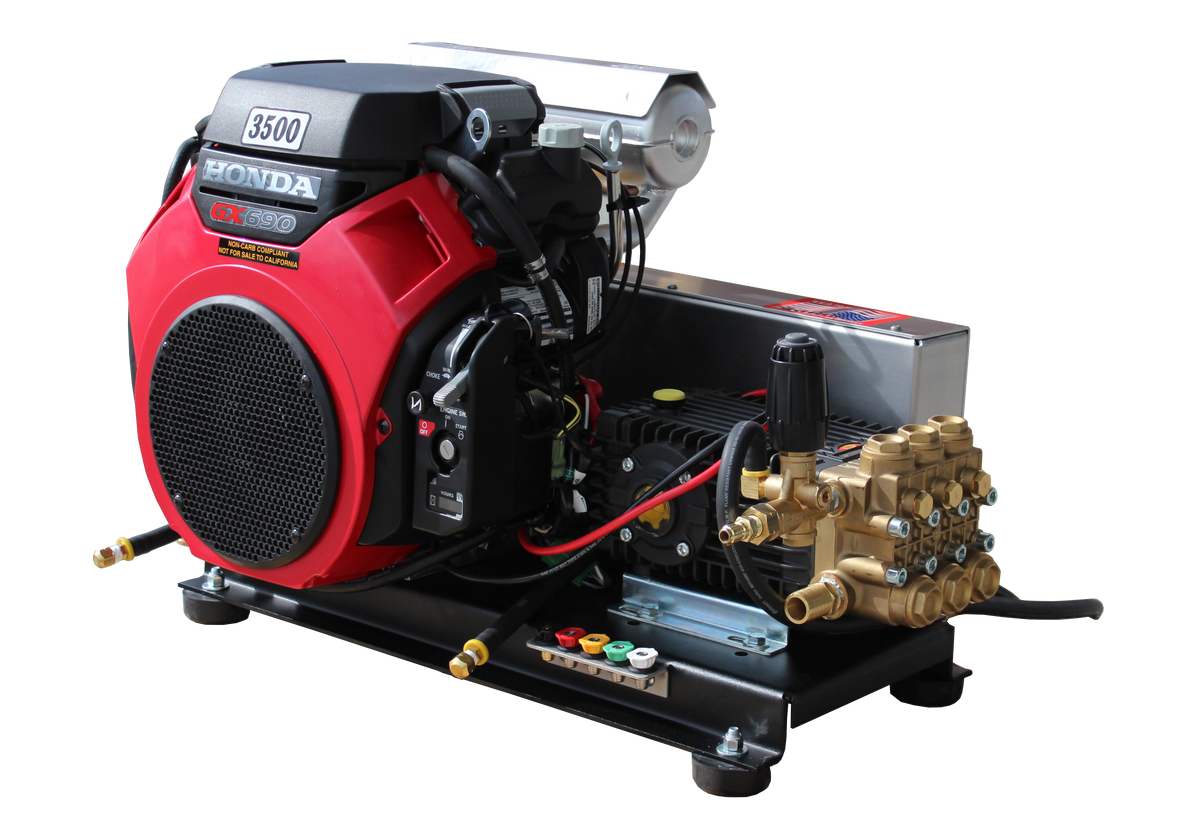 SKID MOUNT PRESSURE PRO COLD 8 GPM 3500 PSI PRESSURE WASHER, S