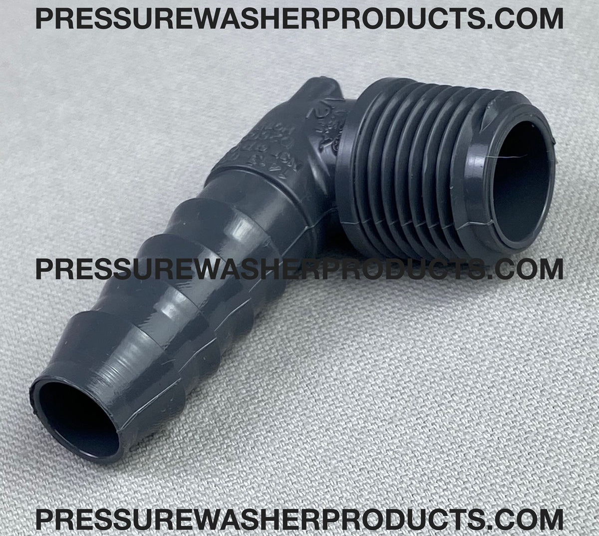 SCH 80 PVC 1/2" HOSE BARB X 1/2" MPT MALE PIPE THREAD HEAVY DUTY ELBOW ...