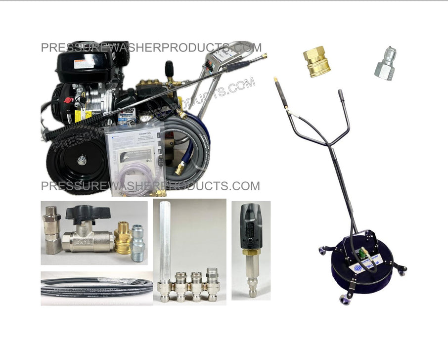 4 gpm 4000 psi Portable Package, 100' Hose, DST JROD, DN10, Mosmatic Swivel & 16" Whisper Wash