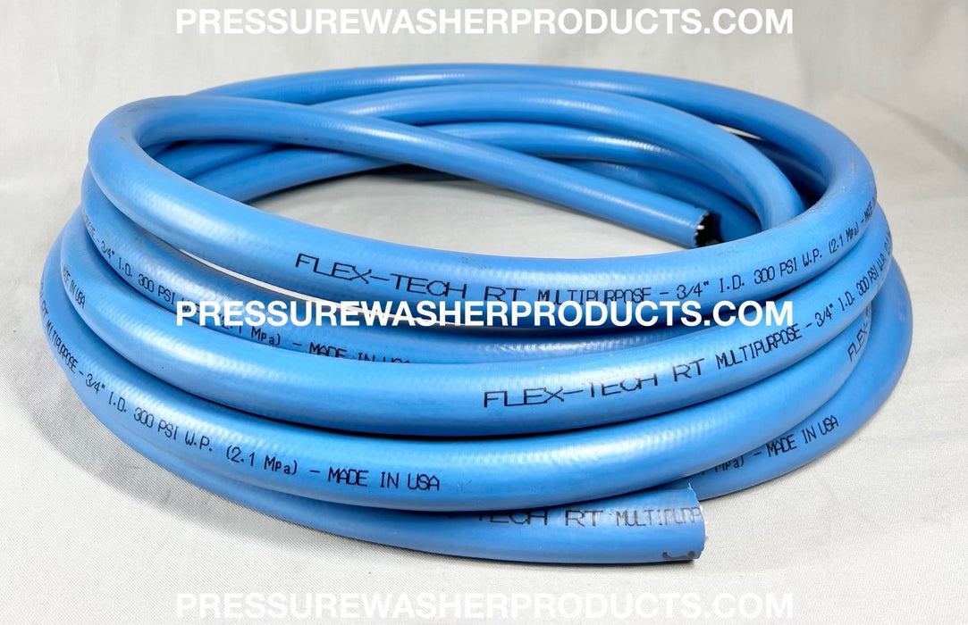 3/4" ID Blue Flex Tech RT Softwash Hose Sold Per Foot