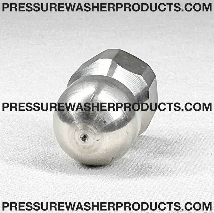 6.5 Stainless Steel Sewer Nozzle 3/8 FPT (.9mm orifices)