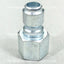 1/4" FPT Female Plug Plated Steel Breco