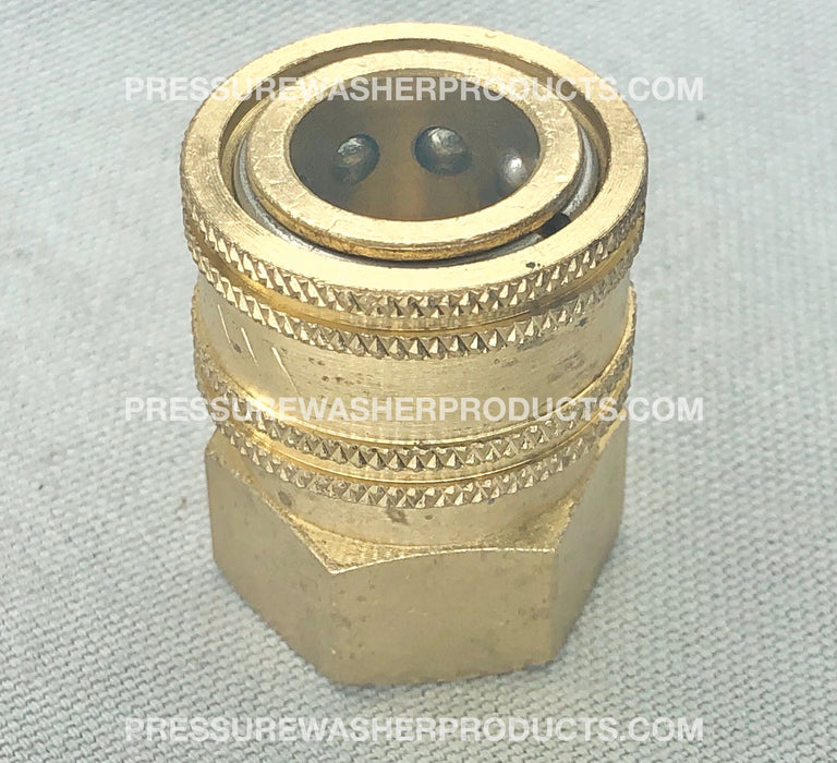 3/8" FPT Female Socket Brass General Pump Quick Connect Coupler