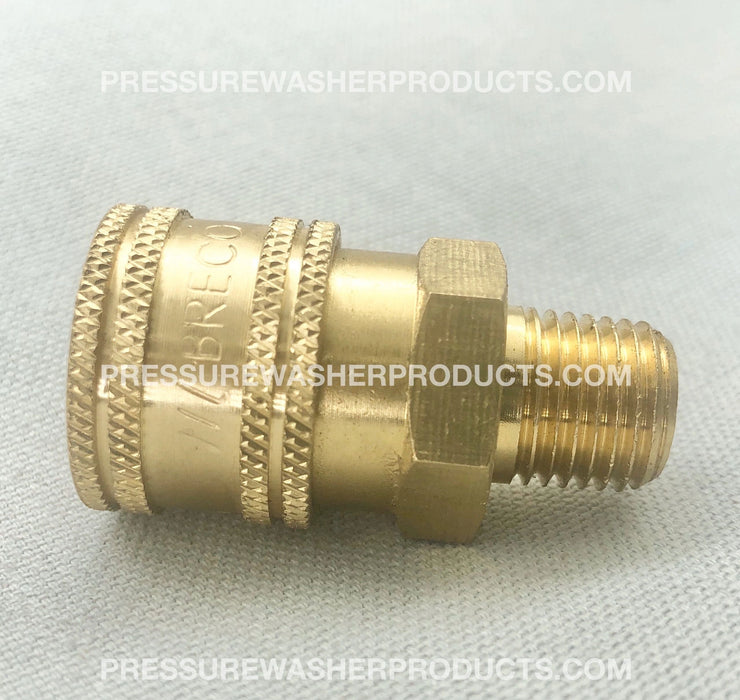 1/4" MPT Male Socket Brass Breco HPC Quick Connect